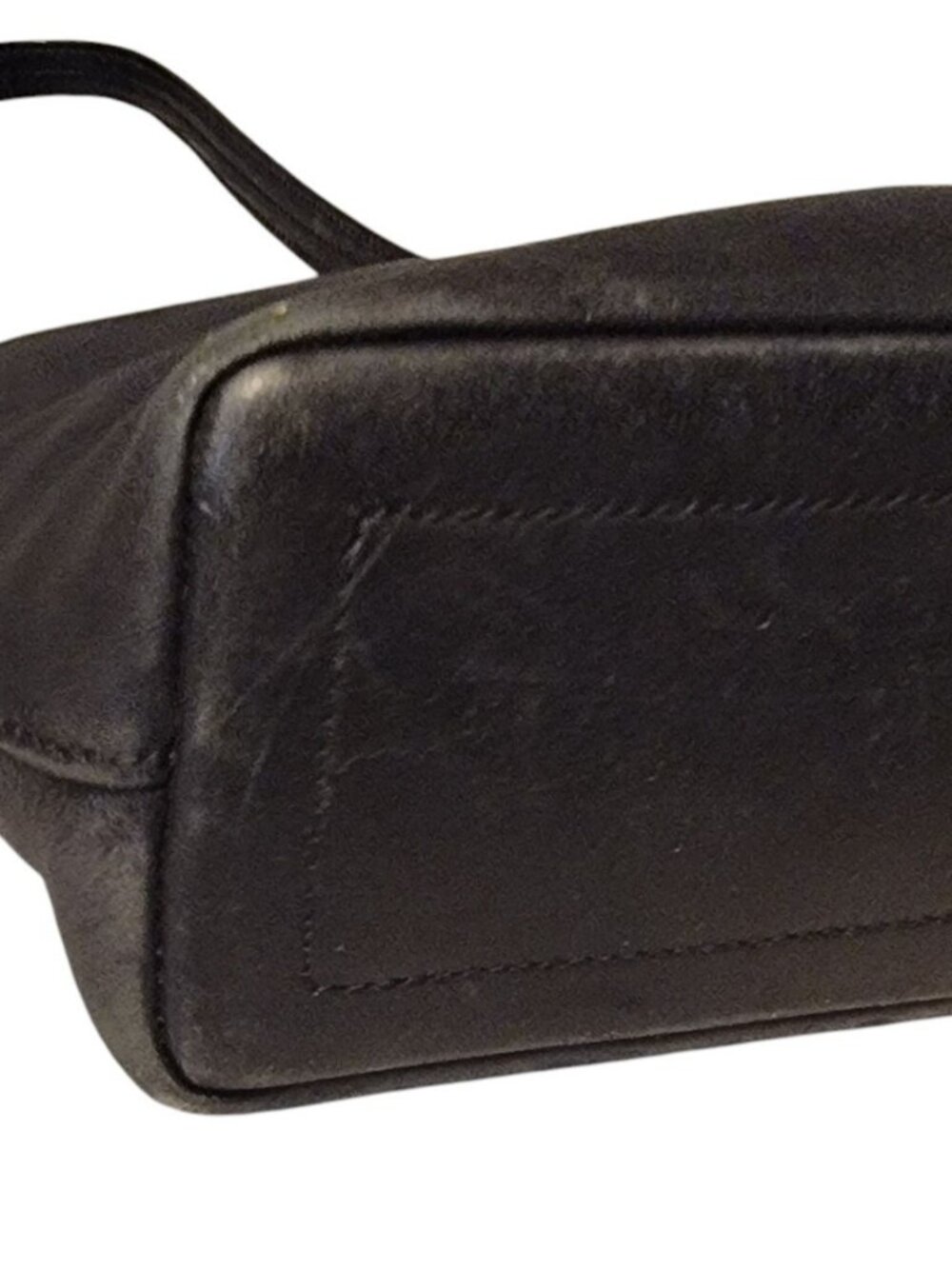 Vintage Coach Black Leather Legacy Slim Shoulder Bag 9861 Baguette Y2K - Picture 8 of 16